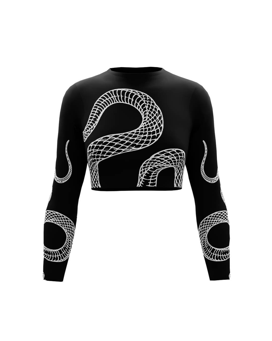 Black Phenom Long Sleeve Baby Tee
