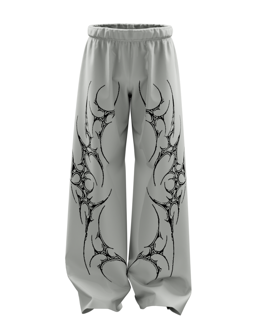 Scar Charcoal Grey Unisex Straight Baggy Pants