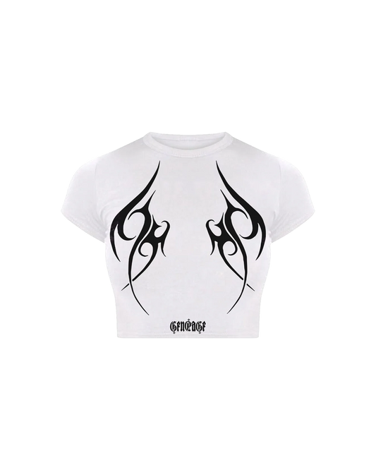 White Nyx Women s Baby Tee