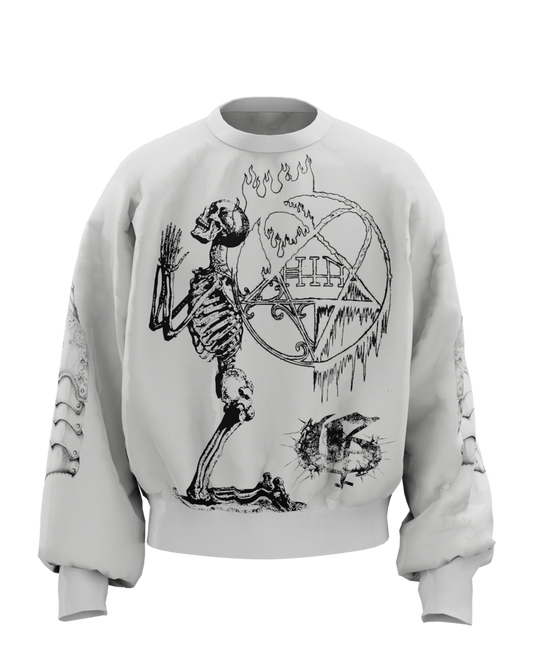 Pentagram Boxy Long Sleeves Sweatshirt