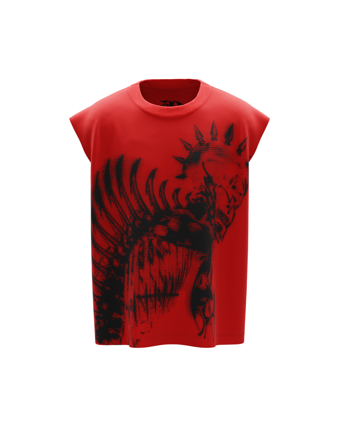 Vornox Red Boxy Vest