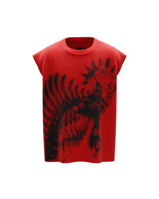 Vornox Red Boxy Vest