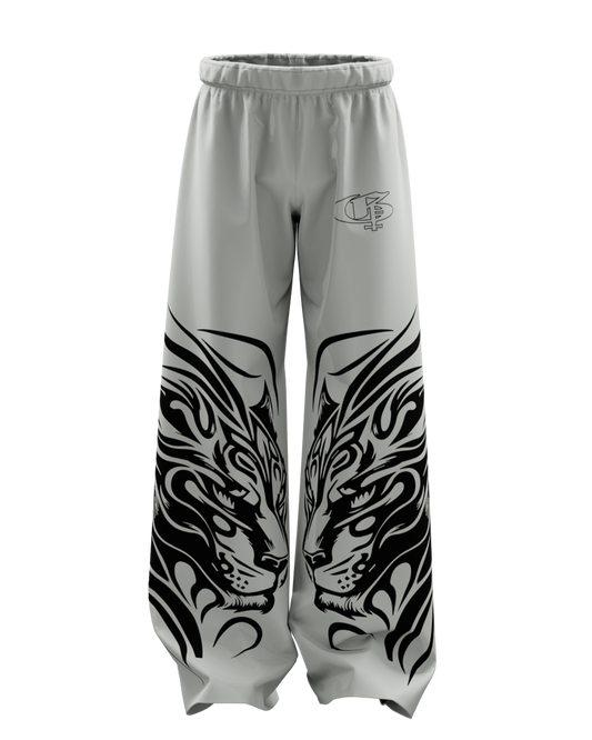 Shiro Unisex Grey Straight Fit Baggy Pants