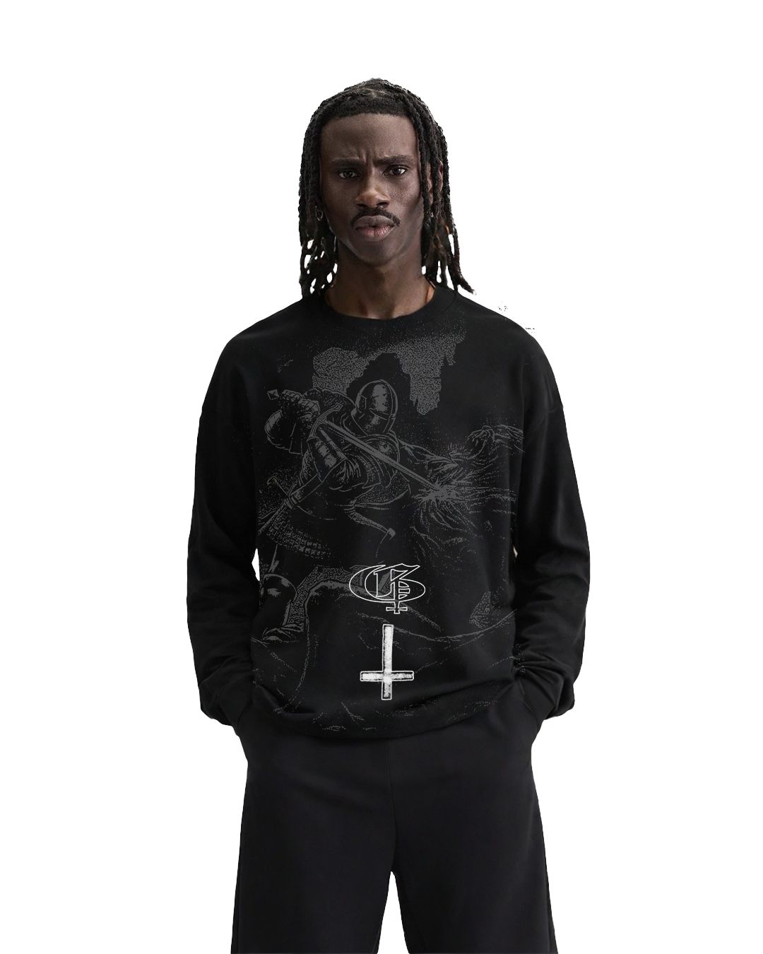 Uzi Black Full Sleeve T Shirt
