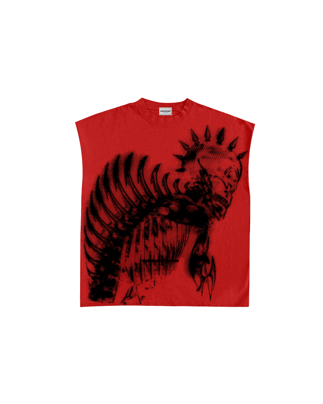 Vornox Red Boxy Vest