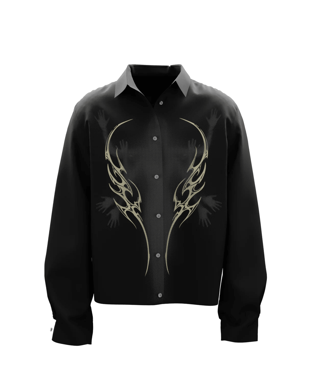 Wraith Boxy Black Oversized Shirt