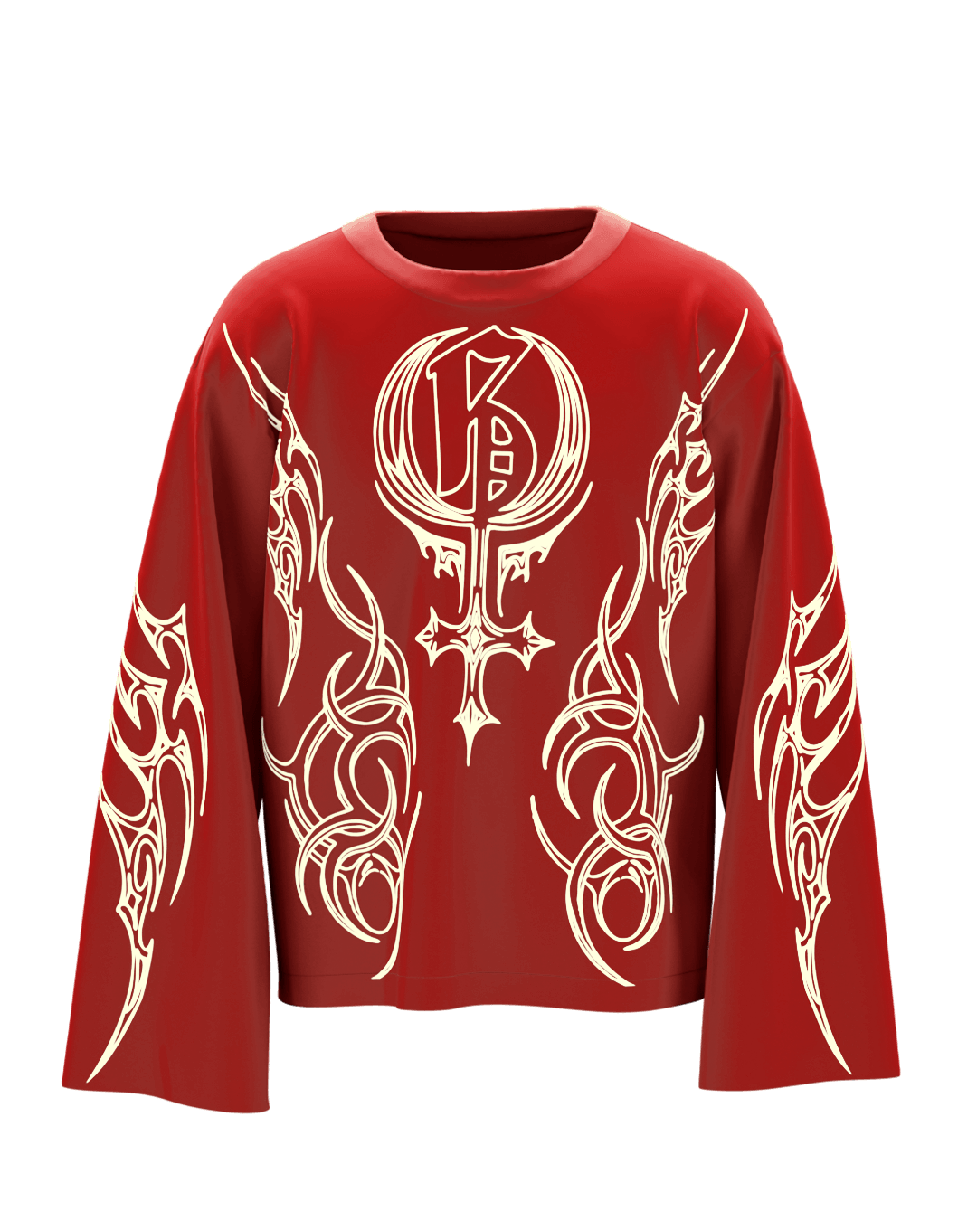 Shakti Red Full Sleeve T Shirt