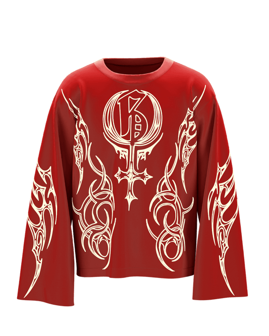 Shakti Red Full Sleeve T Shirt